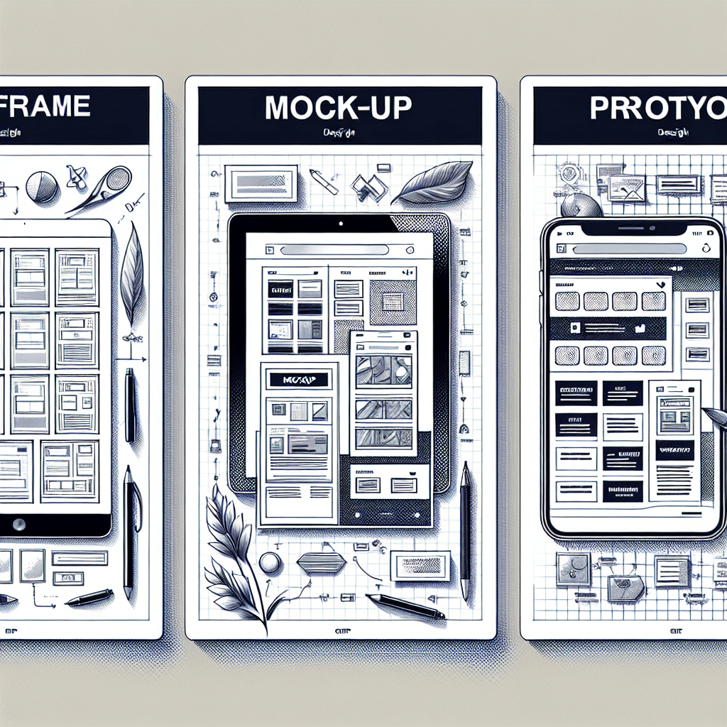 Understanding Wireframes, Mockups, and Prototypes in Web Design
